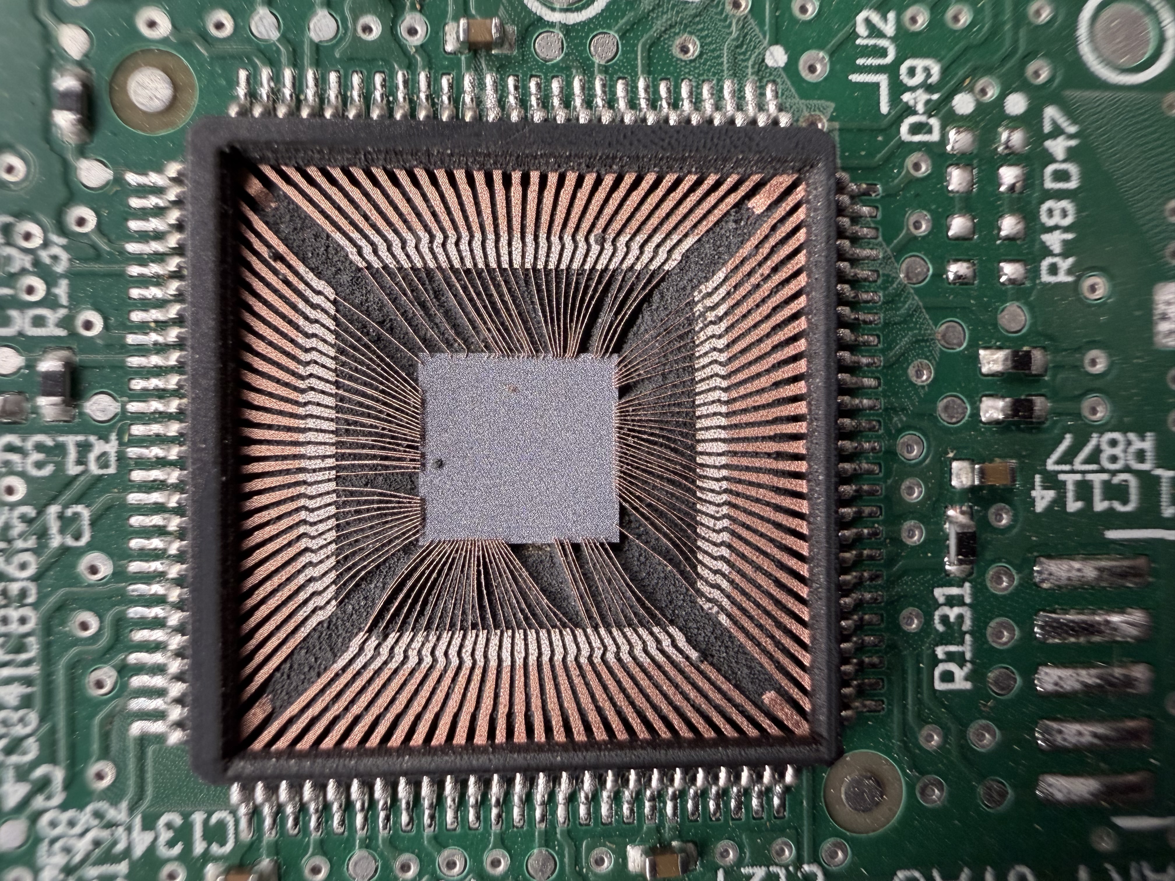 Laser etching ICs